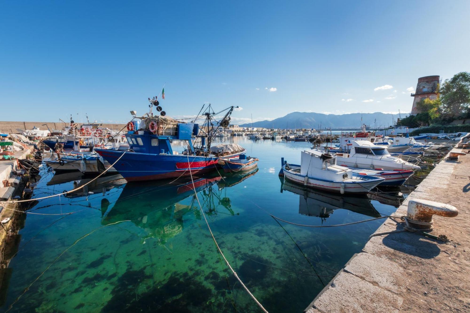 Casa De Paoli - Vista Mare Arenella, Palermo Con Parcheggio Privato Lägenhet Exteriör bild
